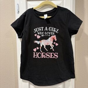 District Black Horse Graphic Kids T-Shirt